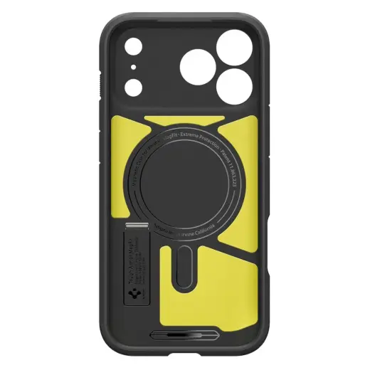 Spigen Tough Armor "T" maciņš ar statīvu un MagSafe atbalstu telefonam Apple iPhone 17 Pro pelēks Foto 3