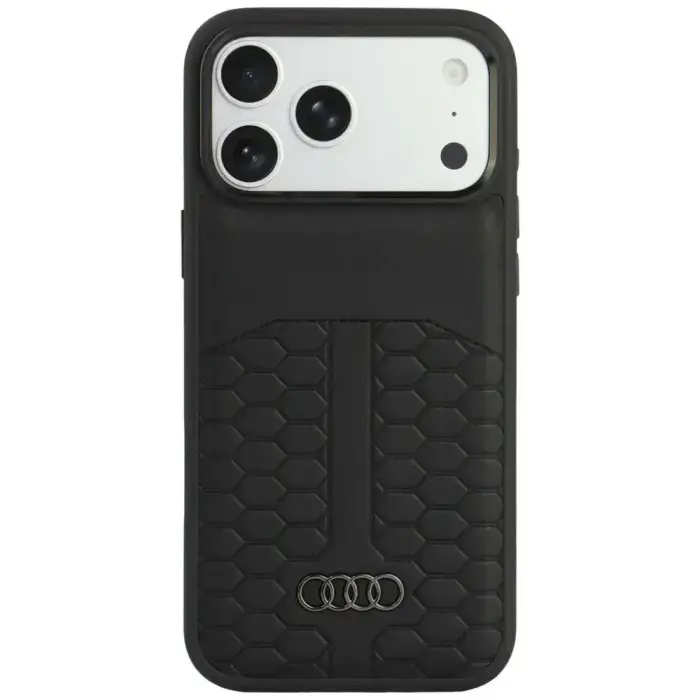 Case Audi Leather Case MagSafe for iPhone 18 Pro Max / 17 Pro Max black