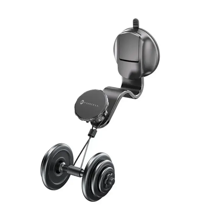 Magnetic car phone holder Forcell F-Grip MagFlex windshield / dashboard / air vent black Photo