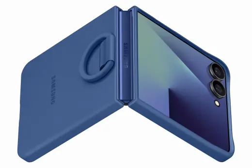 EF-PF766TNE Samsung Silicone Cover with Ring for Galaxy Z Flip 7 Blue Foto 2