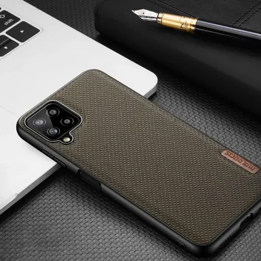 Dux Ducis Fino case covered with nylon material for Samsung Galaxy A22 4G gray Photo