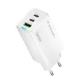 Wozinsky GaN 65W Charger with 2xUSB-C USB Ports with 65W CC Cable - White Foto 2