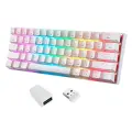 Wireless mechanical keyboard Motospeed SK62 White (blue switch) Photo