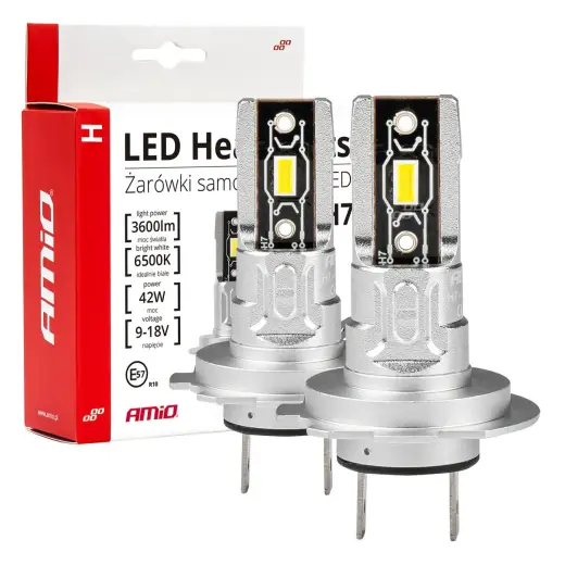 AMiO LED car bulbs h-mini series h7 h18 6500k canbus amio-03332