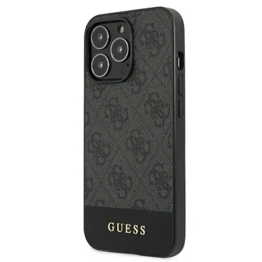 Guess GUHCP13LG4GLGR iPhone 13 Pro | 13 6,1" szary|grey hardcase 4G Stripe Collection Фото num
