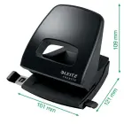 Caurumotājs Leitz NeXXt, no pārstrādāta materiāla, 30 lapas, melns Foto 5