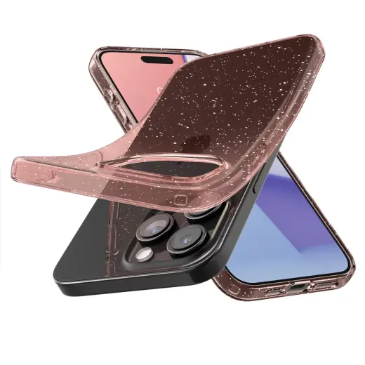 Spigen Liquid Crystal Glitter, rose quartz - iPhone 15 Pro Max Фото num