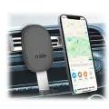 Gravity car smartphone holder with air vent clip Black Photo