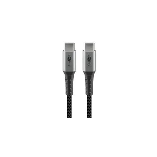 Goobay 49302 провод для передачи данных и зарядки | USB-C на USB-C | 60W | 1м | черный