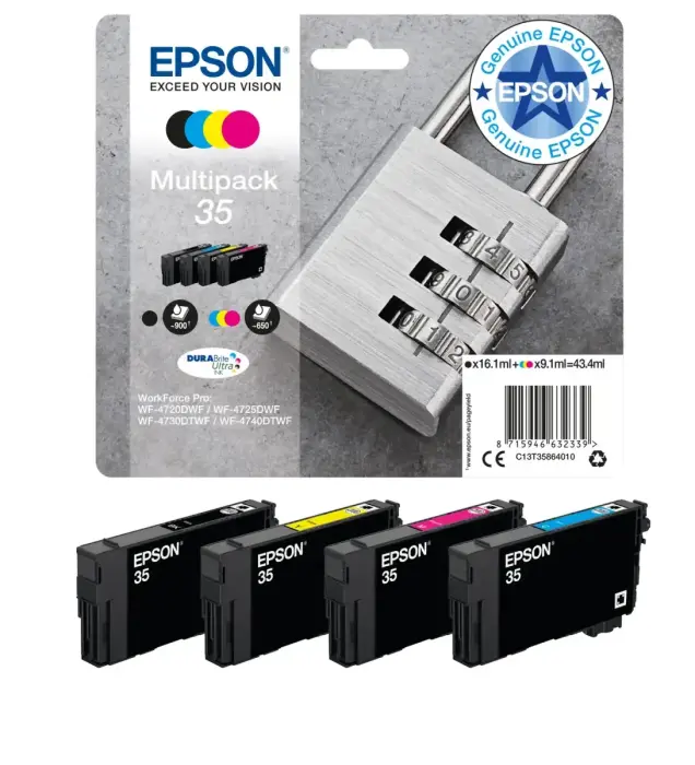 Epson Padlock 35 DURABrite Ultra Multipack 4-colours Ink