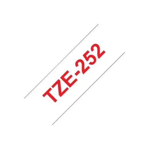 Brother TZE-Schriftbandkassette TZESchriftbandkassette TZe-252 TZe252 White Red (TZE252) Фото num