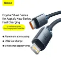 Baseus Crystal провод для передачи данных и зарядки | USB-C на Lightning | 20W | 2m | черный Фото num