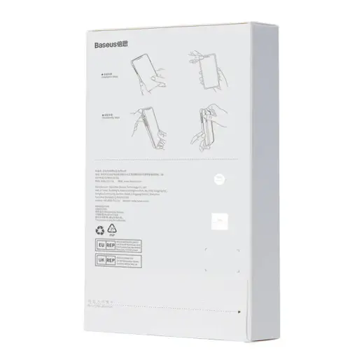 Case Baseus Crystal Series защитное стекло для телефона iPhone 11 Pro Max прозрачное с комплектом для чистки Фото num