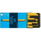 Lodīšu pildspalva SCHNEIDER 505 F 0.7mm, dzeltens korpuss, melna tinte Foto 5