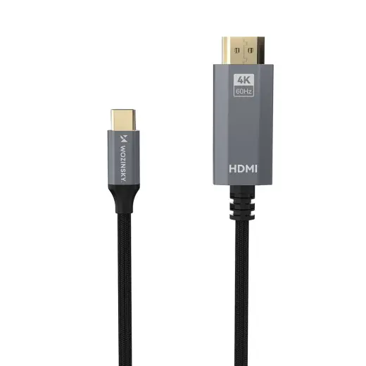 Wozinsky WCCH-01 USB-C - HDMI 4K 60Hz Cable 1.8m - Black Foto 2