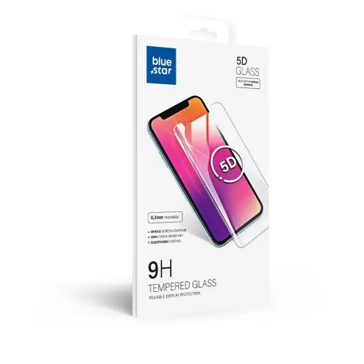 Blue Star 5D tempered glass for phone iPhone X | iPhone XS | iPhone 11 Pro black with frame Photo