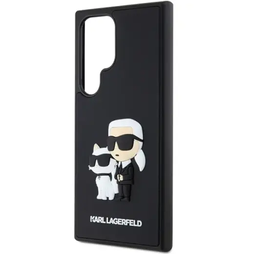 Original Pouch KARL LAGERFELD  hardcase 3D Rubber Karl&Choupette KLHCS24L3DRKCNK for Samsung Galaxy S24 Ultra black Фото num
