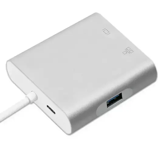 Qoltec Hub Adapter USB-C 3.1 4in1 | USB 3.0 | VGA | RJ45 | USB-C PD 92W Фото num