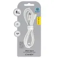 Blavec Cable Candy braided - USB to Type C - PD 60W 3A 2 metres (CCA-UC3W20) white Foto 8