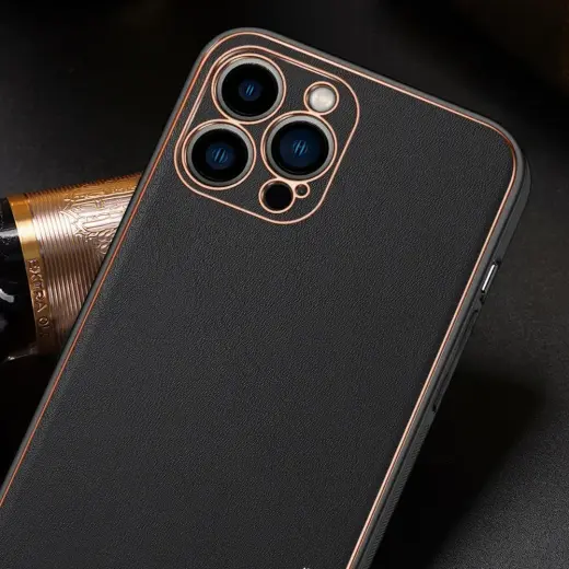 Dux Ducis Yolo elegant case made of soft TPU and PU leather for iPhone 13 Pro red Foto 2