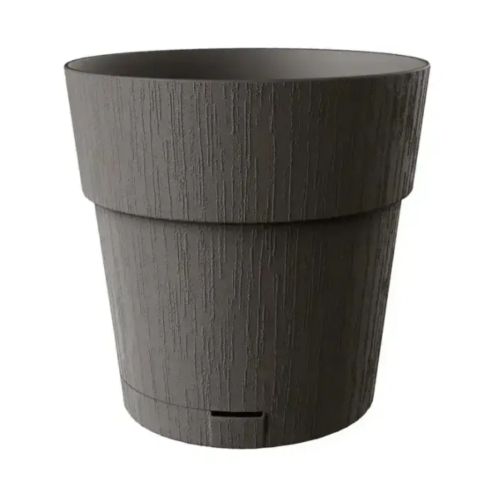 Puķu pods ar paliktni Ethica Ø40x39cm pelēks