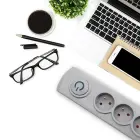 Qoltec Surge protector | 5 sockets | 1.8m | Grey — Foto 5