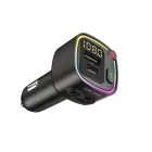 Blavec FM Transmitter Flash TR-02 MP3, Bluetooth - USB + Type C - PD 30W (TFMFTR02-B) black Фото num