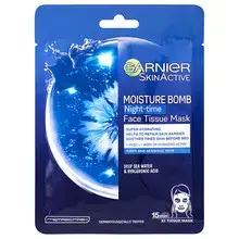 Moisture Bomb Night-time Face Tissue Mask - Moisturizing regenerating night textile mask Foto 1