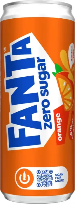 Gāzēts dzēriens FANTA Zero, bundžā, 0.33l (DEP)