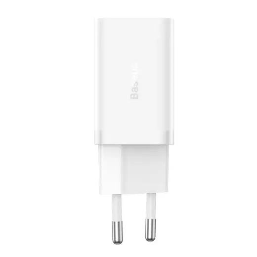 Baseus GaN5 Pro 40W 2xUSB-C Wall Charger - White Foto 3