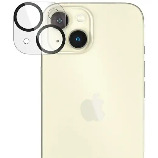 PanzerGlass Picture Perfect camera lens protector for iPhone 15 | iPhone 15 Plus black