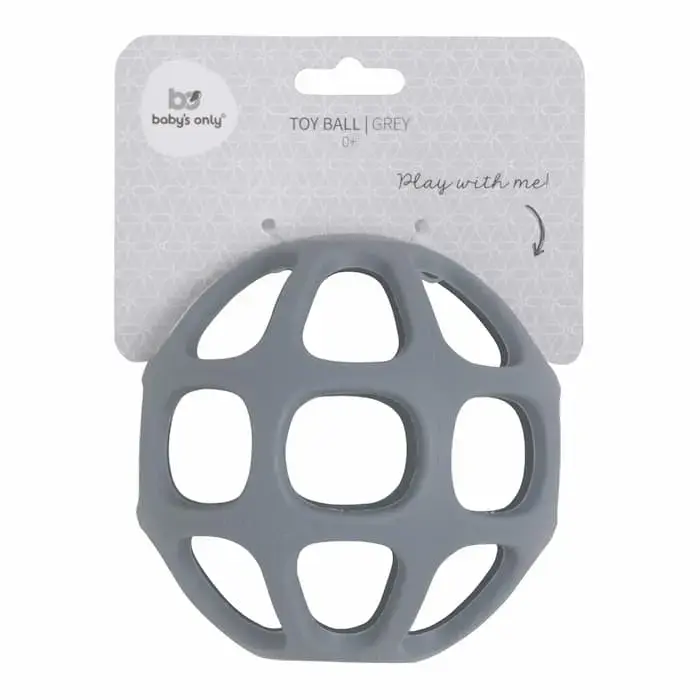 Baby's only silikona zobgrauznis bumba, 0+, Grey