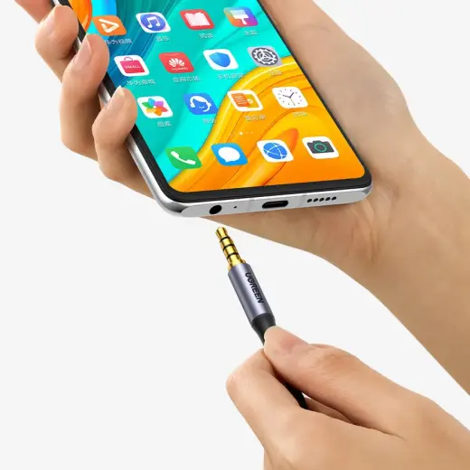 Ugreen cable AUX mini jack 3.5mm cable (male) - 3.5mm mini jack (male) 2m black (AV183) Фото num