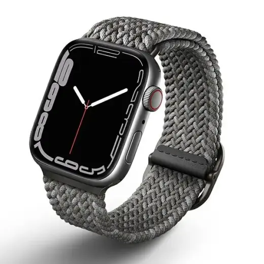 UNIQ pasek Aspen Apple Watch 44|42|45|49 mm Series 4|5|6|7|8|SE|SE2|Ultra Braided DE szary|pebble grey Фото num
