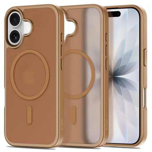 TECH-PROTECT BASICMAG phone case with MagSafe support for iPhone 17 brown