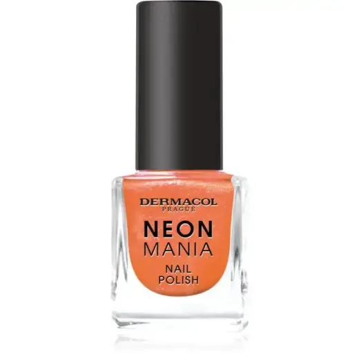 Dermacol Neon Mania Nail Polish Shade 2 Orange Glow 5 Ml Foto 3