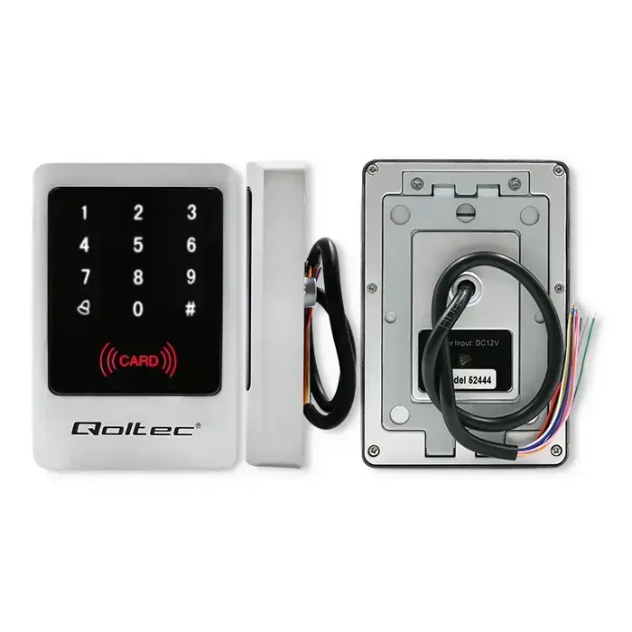 Qoltec Code lock MIMAS with RFID reader Code | Card | key fob | Doorbell button | IP68 | EM Foto 7