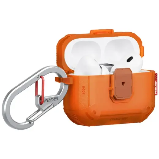 Case Skinarma Mecha LE for AirPods Pro 3 orange Foto 2