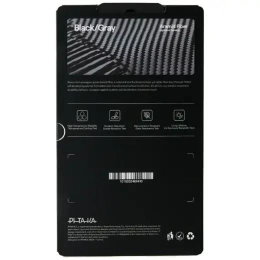 PITAKA Ultra-Slim чехол для телефона Galaxy Z Flip7 черный grey Фото num