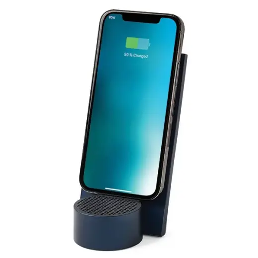 Lexon City Energy Pro 10W Wireless Charger with Bluetooth Speaker dark blue LD145DB Фото num