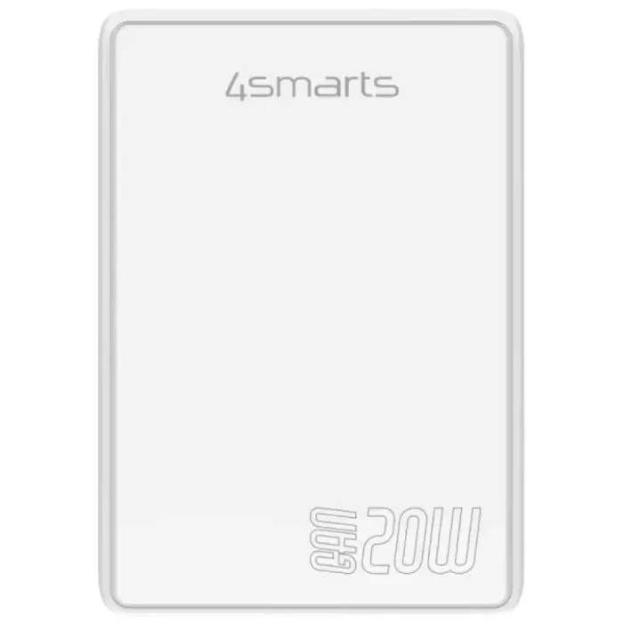 Wall Charger 4smarts FlatPlug Duos 20W GaN USB-C + USB-A white Foto 2