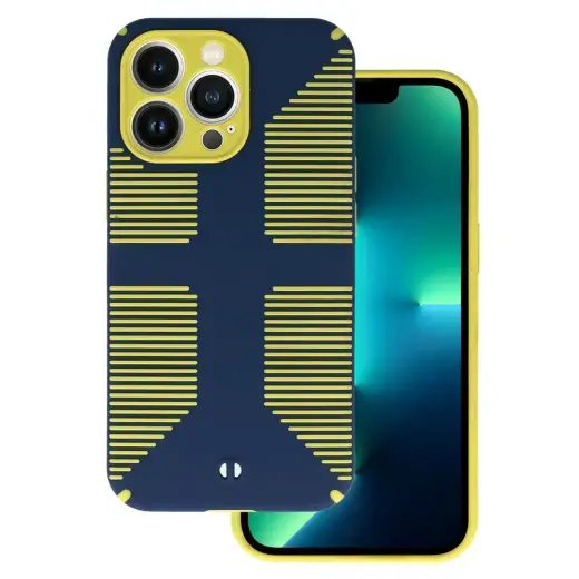TEL PROTECT Grip phone case for iPhone 13 Pro Max navy