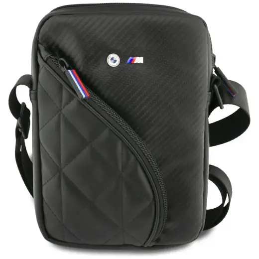 Bag BMW Carbon Pockets & Metal Logo 8" black