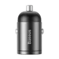 Baseus Tiny Star Mini Quick Charge auto lādētājs USB Port | 30W | QC | USB-A | pelēks Foto 23