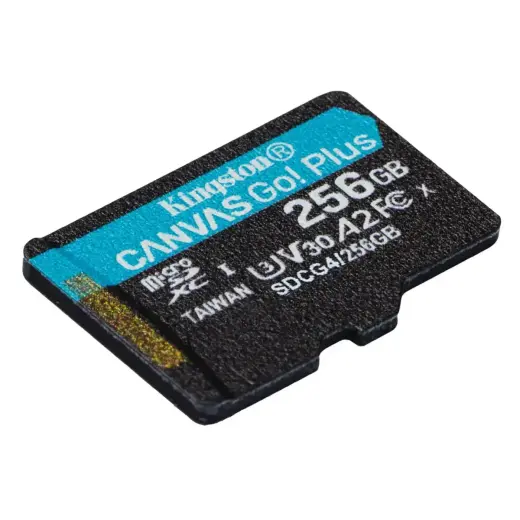 Kingston memory card 256GB microSDXC Canvas Go Plus Gen4 200MB/s A2 U3 V30 Фото num