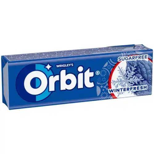 Košļājamā gumija ORBIT WINTERFRESH, 14 g