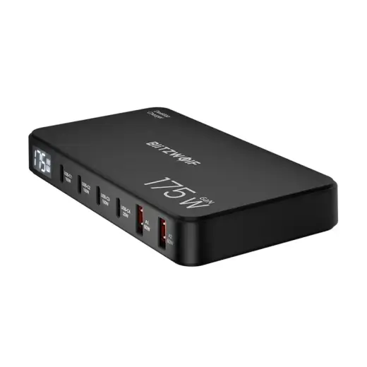 Blitzwolf BW-S30 6-in-1 Charging Station 4xUSB-C + 2xUSB 175W Фото num
