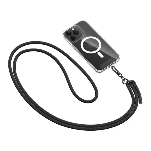 Tech-Protect C1S Rope Crossbody Strap Leash - Black Фото num