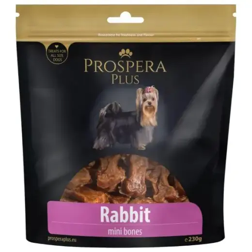 Gardums suņiem – Prospera Plus Rabbit Mini Bones, 230 g
