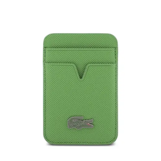 Lacoste Iconic Petit Pique MagSafe Case + Wallet for iPhone 17 Pro Max Green Foto 6